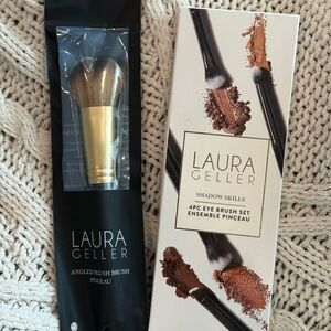 Laura Geller Eye Brush Set with Gold Angled Blush Brush